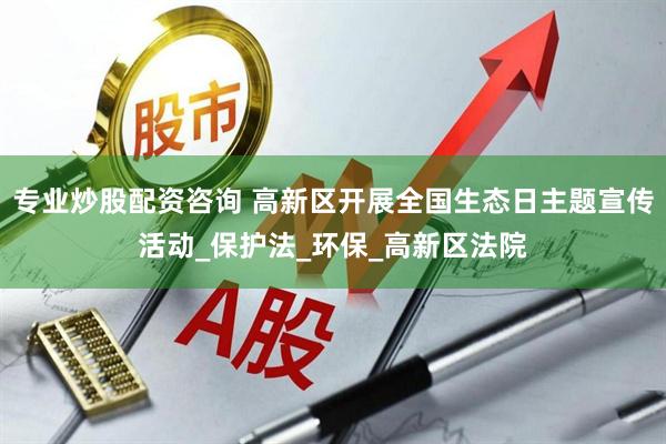 专业炒股配资咨询 高新区开展全国生态日主题宣传活动_保护法_环保_高新区法院