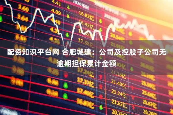 配资知识平台网 合肥城建：公司及控股子公司无逾期担保累计金额